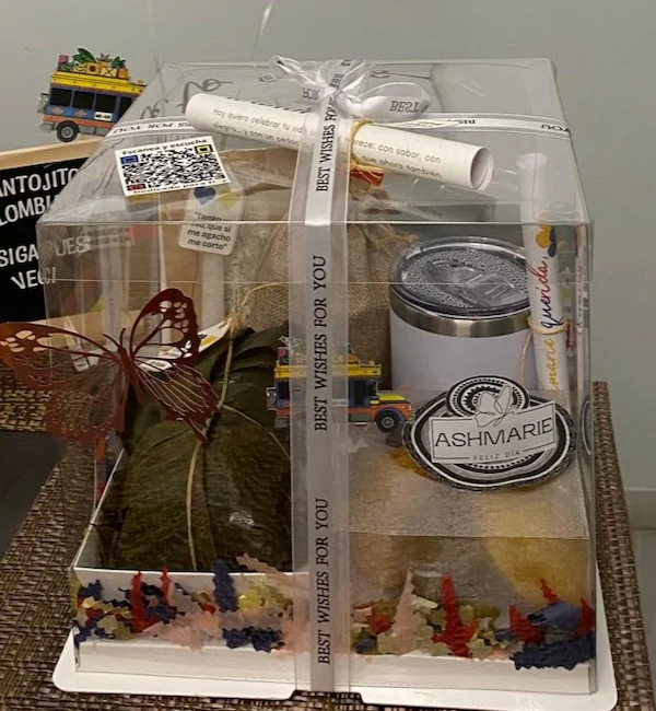 Desayuno Tolimense en orlando florida con tamal y chocolate caliente